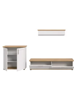 xonox.home Möbel-Sets<Wohnkombination (B/H/T: 260x151x40 cm) in Sibiu Lärche Nachbildung