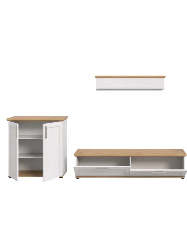 xonox.home Möbel-Sets<Wohnkombination (B/H/T: 260x151x40 cm) in Sibiu Lärche Nachbildung