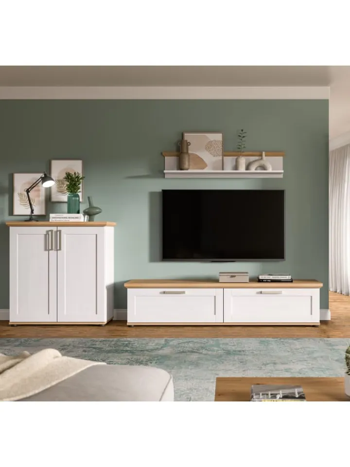 xonox.home Möbel-Sets<Wohnkombination (B/H/T: 260x151x40 cm) in Sibiu Lärche Nachbildung