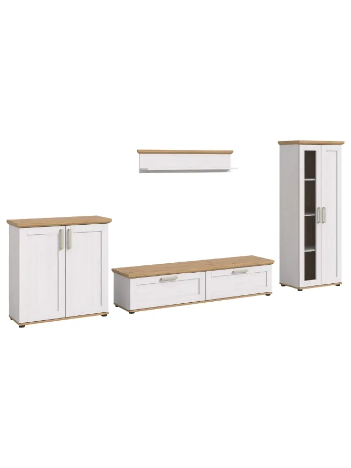 xonox.home Möbel-Sets<Wohnkombination (B/H/T: 336x161x40 cm) in Sibiu Lärche Nachbildung