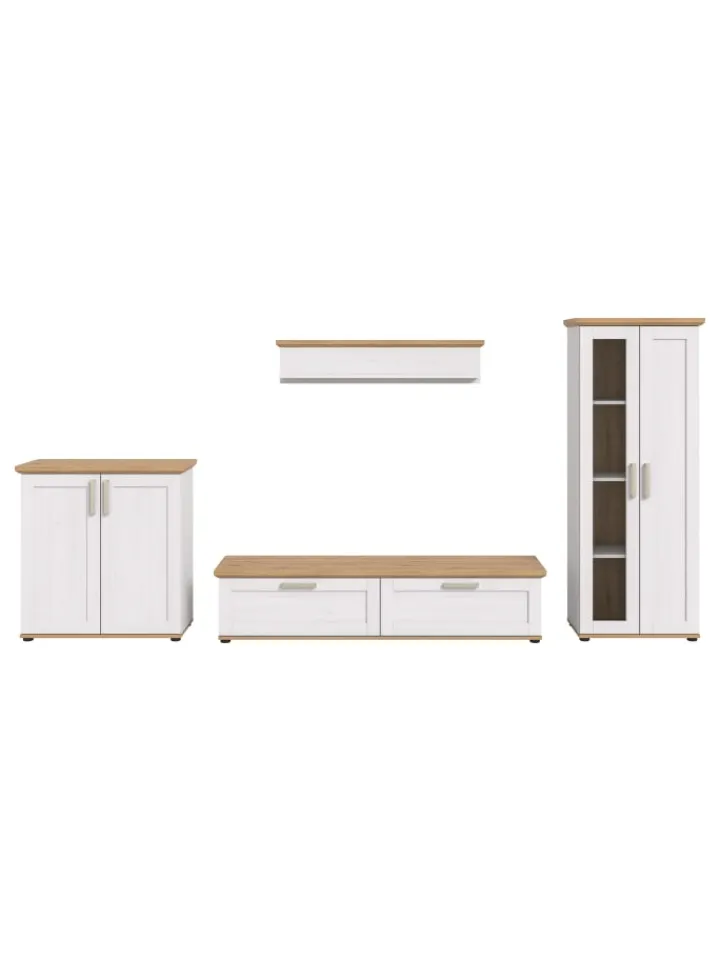 xonox.home Möbel-Sets<Wohnkombination (B/H/T: 336x161x40 cm) in Sibiu Lärche Nachbildung