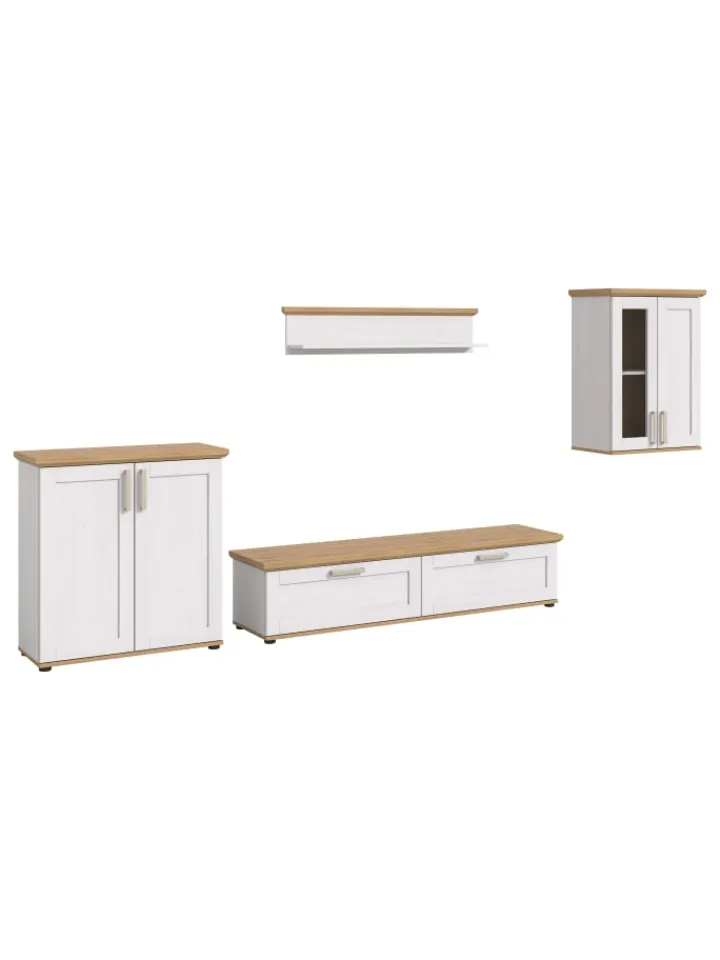 xonox.home Möbel-Sets<Wohnkombination (B/H/T: 336x161x40 cm) in Sibiu Lärche Nachbildung