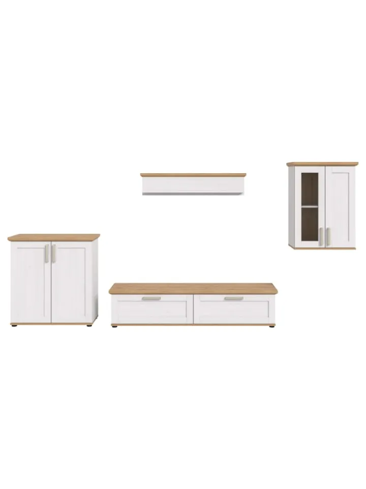 xonox.home Möbel-Sets<Wohnkombination (B/H/T: 336x161x40 cm) in Sibiu Lärche Nachbildung