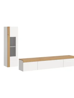 xonox.home Möbel-Sets<Wohnkombination (B/H/T: 225x34x33 cm) in weiß