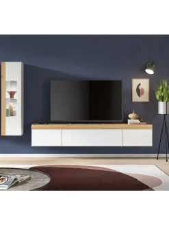 xonox.home Möbel-Sets<Wohnkombination (B/H/T: 225x34x33 cm) in weiß