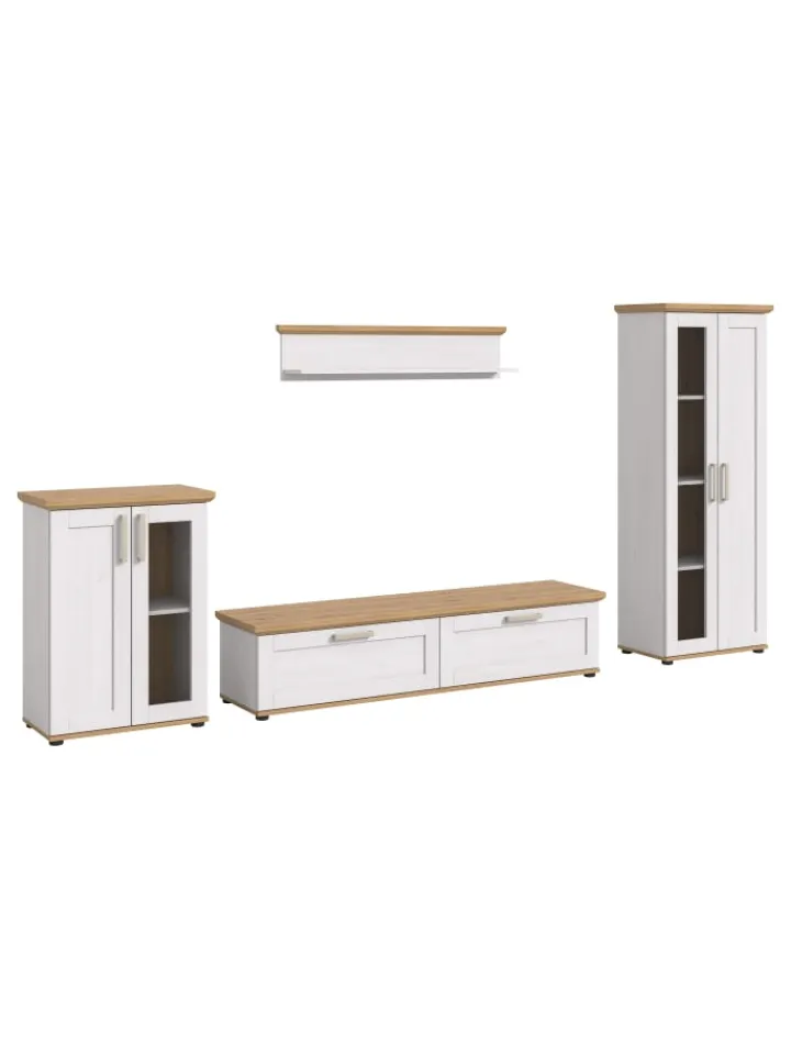 xonox.home Möbel-Sets<Wohnkombination (B/H/T: 336x161x40 cm) in Sibiu Lärche Nachbildung
