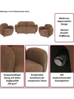 MCW Möbel-Sets<Wohnzimmer-Set P33, Creme