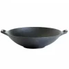 GAUMENKICK Grillen<WOK Pfanne aus Gusseisen in schwarz - D: 37cm