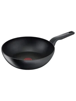 Tefal Kochgeschirr<Wokpfanne "Hard Titanium Pro" in Schwarz - Ø 28 cm