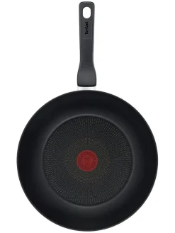Tefal Kochgeschirr<Wokpfanne "Hard Titanium Pro" in Schwarz - Ø 28 cm