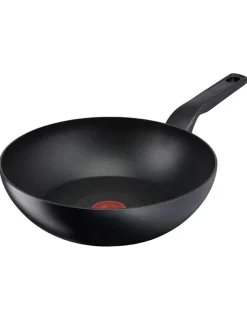 Tefal Kochgeschirr<Wokpfanne "Titanium Force" in Schwarz - Ø 28 cm