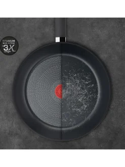 Tefal Kochgeschirr<Wokpfanne "Titanium Force" in Schwarz - Ø 28 cm