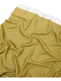 Lanerossi Wohndecken & Plaids<Wolldecke mit Kaschmiranteil in Gelb - (L)180 x (B)130 cm