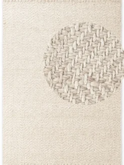 Hanse Home Teppiche & Fußmatten<Woll-Teppich "Majoli" in Creme/ Weiß