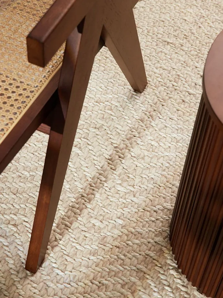 Hanse Home Teppiche & Fußmatten<Woll-Teppich "Majoli" in Creme/ Weiß