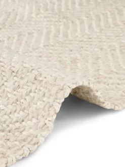 Hanse Home Teppiche & Fußmatten<Woll-Teppich "Majoli" in Creme/ Weiß