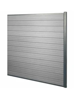 MCW Gartenmöbel<WPC-Sichtschutz Savoie, 3er Set, 5,6m grau