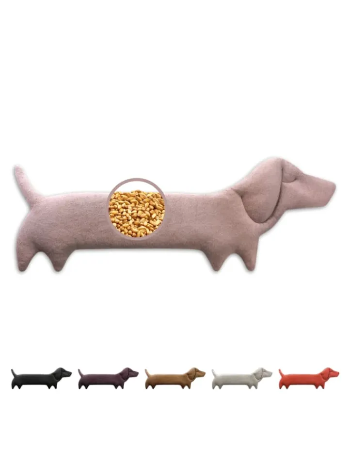 Leschi Wärmflaschen & -Kissen<Wärmekissen 100 % Bio-Baumwolle, Körnerkissen "Hund Winston" in Rosa