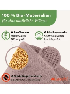 Leschi Wärmflaschen & -Kissen<Wärmekissen 100 % Bio-Baumwolle, Körnerkissen "Hund Winston" in Rosa