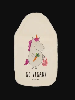 Mr. & Mrs. Panda Wärmflaschen & -Kissen<Wärmekissen Einhorn Vegan mit Spruch in Weiß