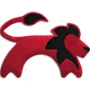 Leschi Wärmflaschen & -Kissen<Wärmekissen für Nacken/Schulter "Löwe Juri" in Rot - (L)36 x (B)24 cm