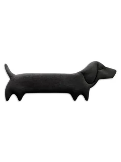 Leschi Wärmflaschen & -Kissen<Wärmekissen "Hund Winston" in Schwarz - (B)52 x (H)20 x (T)4 cm