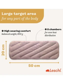 Leschi Wärmflaschen & -Kissen<Wärmekissen "Rechteck" in Rosa - (B)50 x (H)20 x (T)4 cm