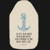 Mr. & Mrs. Panda Wärmflaschen & -Kissen<Wärmflasche Anker Blau mit Spruch in Weiß
