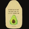 Mr. & Mrs. Panda Wärmflaschen & -Kissen<Wärmflasche Avocado Glücklich mit Spruch in Gelb Pastell