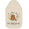 Mr. & Mrs. Panda Wärmflaschen & -Kissen<Wärmflasche Bär Königin mit Spruch in Weiß