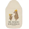 Mr. & Mrs. Panda Wärmflaschen & -Kissen<Wärmflasche Bären mit Hut mit Spruch in Weiß
