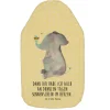 Mr. & Mrs. Panda Wärmflaschen & -Kissen<Wärmflasche Elefant Biene mit Spruch in Gelb Pastell