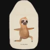 Mr. & Mrs. Panda Wärmflaschen & -Kissen<Wärmflasche Faultier Yoga ohne Spruch in Weiß