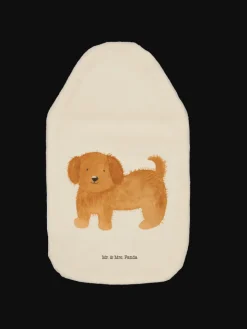 Mr. & Mrs. Panda Wärmflaschen & -Kissen<Wärmflasche Hund Flauschig ohne Spruch in Weiß