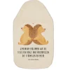 Mr. & Mrs. Panda Wärmflaschen & -Kissen<Wärmflasche Igel händchenhaltend mit Spruch in Weiß