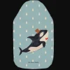 Mr. & Mrs. Panda Wärmflaschen & -Kissen<Wärmflasche Orca Zylinder ohne Spruch in Blau Pastell