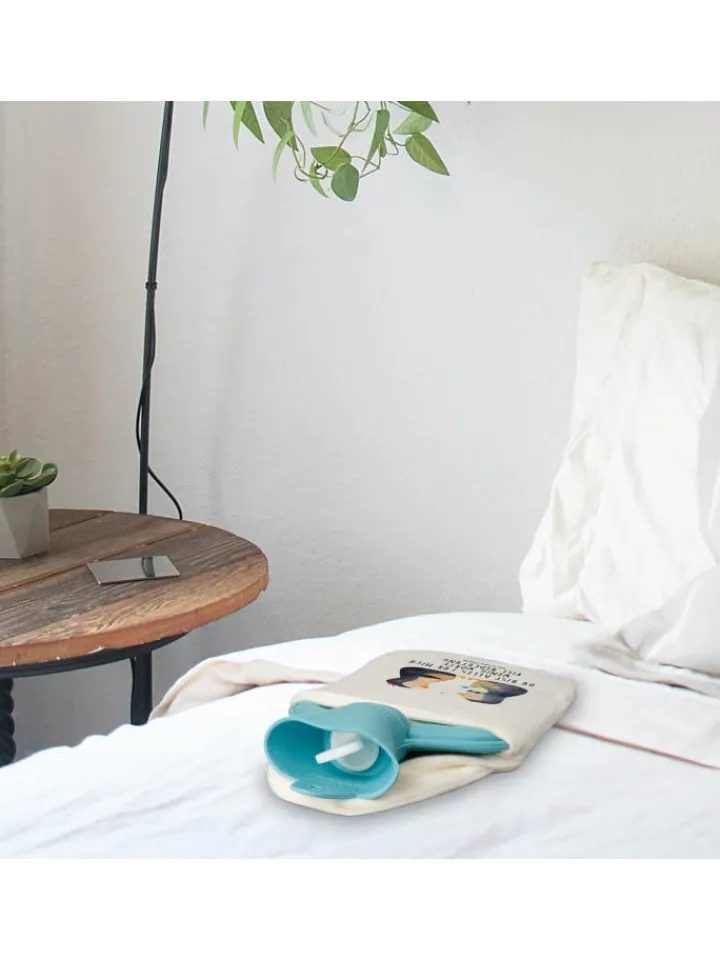 Mr. & Mrs. Panda Wärmflaschen & -Kissen<Wärmflasche Pinguin Pärchen mit Spruch in Weiß