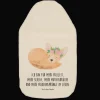 Mr. & Mrs. Panda Wärmflaschen & -Kissen<Wärmflasche Wüstenfuchs Blumen mit Spruch in Weiß