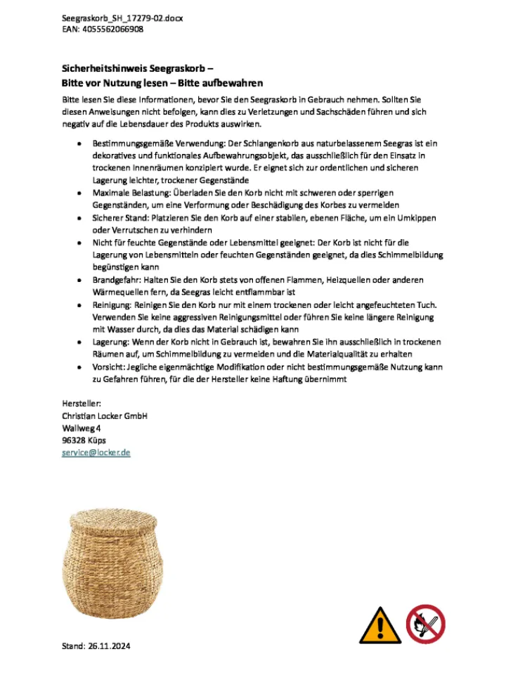 kobolo Wäschekörbe & -Ständer<Wäschekorb HYACINTHDEC2 in Braun