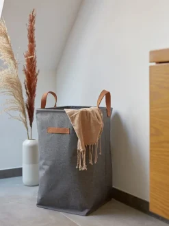 STORE IT Wäschekörbe & -Ständer<Wäschekorb in Grau - (H)58 x Ø 35 cm
