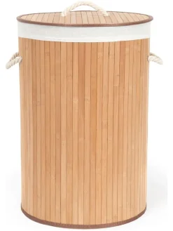 Compactor Wäschekörbe & -Ständer<Wäschekorb in Hellbraun - (H)60 x Ø 40 cm