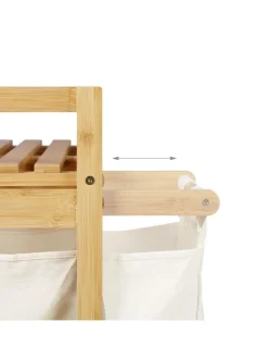 relaxdays Wäschekörbe & -Ständer<Wäschekorb in Natur - 60 l