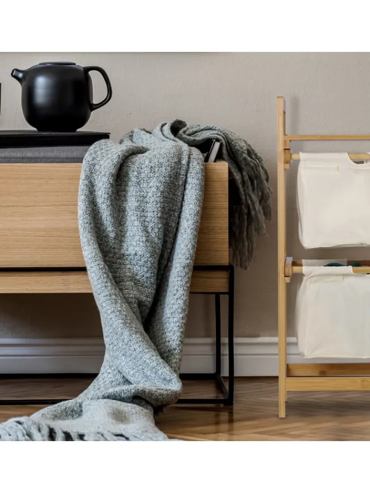 relaxdays Wäschekörbe & -Ständer<Wäschekorb in Natur - 25 l