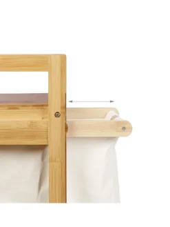 relaxdays Wäschekörbe & -Ständer<Wäschekorb in Natur - 30 l
