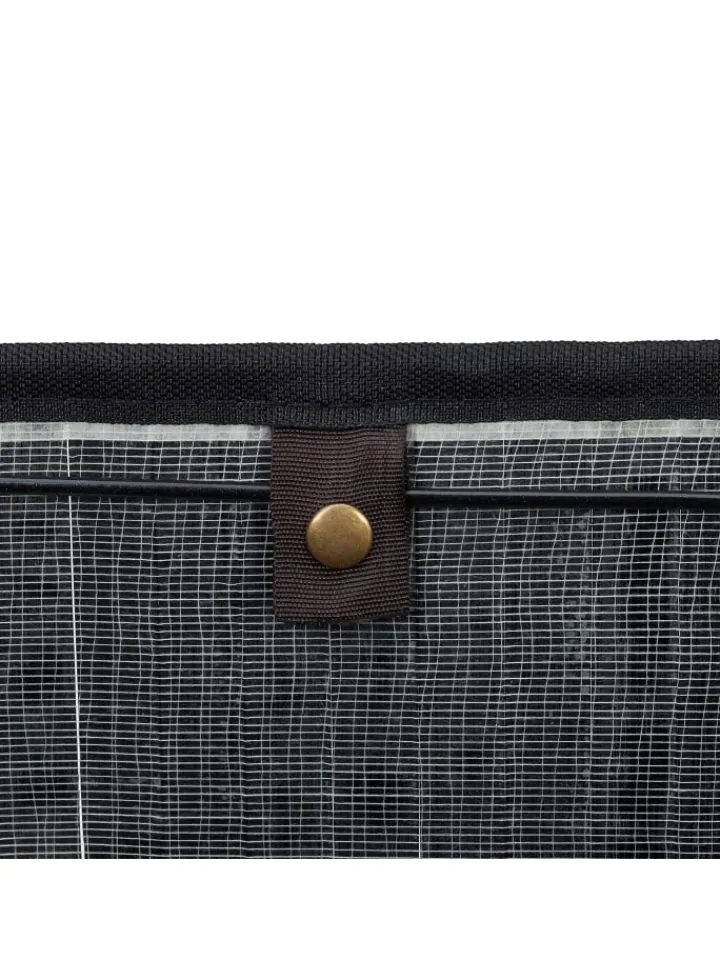 relaxdays Wäschekörbe & -Ständer<Wäschekorb in Schwarz - (B)55 x (H)63 x (T)35 cm