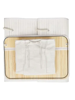 relaxdays Wäschekörbe & -Ständer<Wäschekorb in Weiß - (B)62,5 x (H)62 x (T)42,5 cm