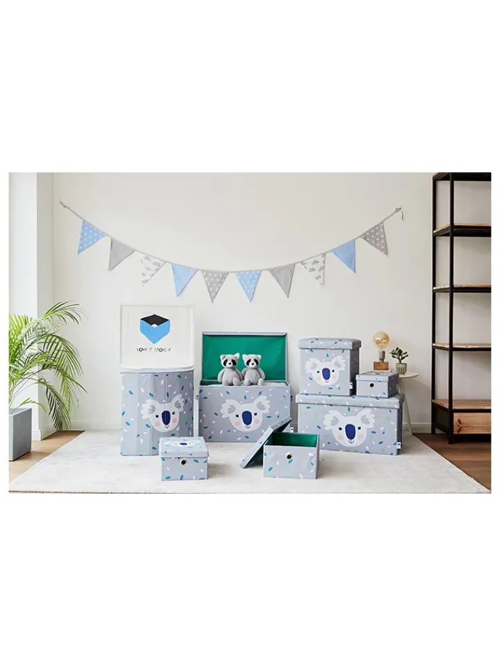STORE IT Wäschekörbe & -Ständer<Wäschekorb "Koala" in Grau - (B)35 x (H)50 x (T)35 cm