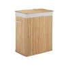 relaxdays Wäschekörbe & -Ständer<Wäschekorb Natur - (B)55 x (H)63 x (T)35 cm