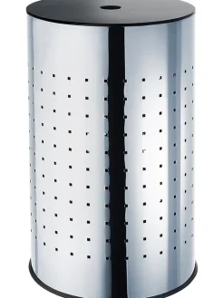kobolo Wäschekörbe & -Ständer<Wäschekorb STEELWASH55 in Silber