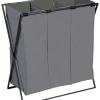 Wenko Wäschekörbe & -Ständer<Wäschekorb "Trio" in Grau - (B)69 x (H)76 x (T)37 cm